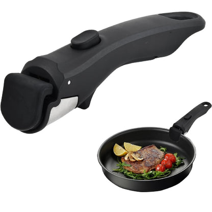 Poignée de Casserole Amovible Résistante à La Chaleur 19 × 4 cm – Noir