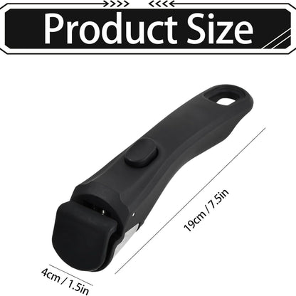 Poignée de Casserole Amovible Résistante à La Chaleur 19 × 4 cm – Noir