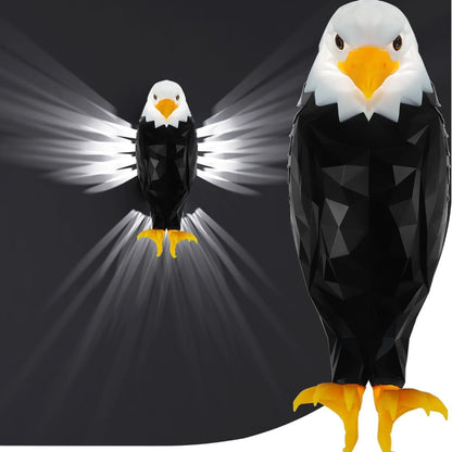 Applique Murale LED Aigle 3D – Effet Géométrique Avec Télécommande