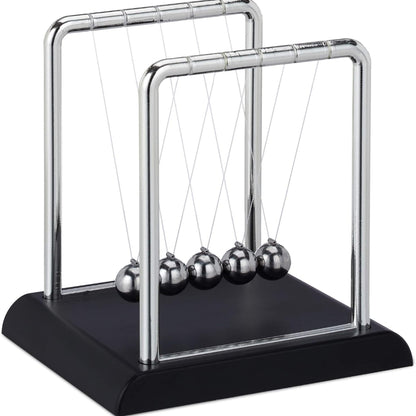 Pendule D'Equilibre de Berceau de Newton - 5 Boules – 11,5 x 13,5 x 13,5 cm