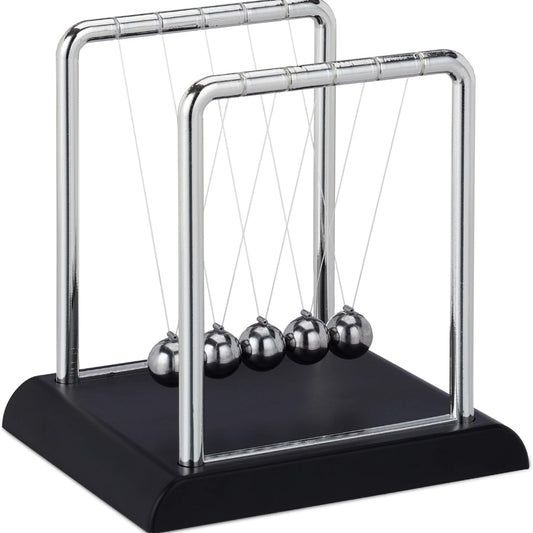 Pendule D'Equilibre de Berceau de Newton - 5 Boules – 11,5 x 13,5 x 13,5 cm