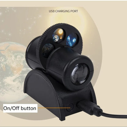 Lampe de Projection Astronomique avec 3 Films, 15 Effets Visuels et Rotation à 90°