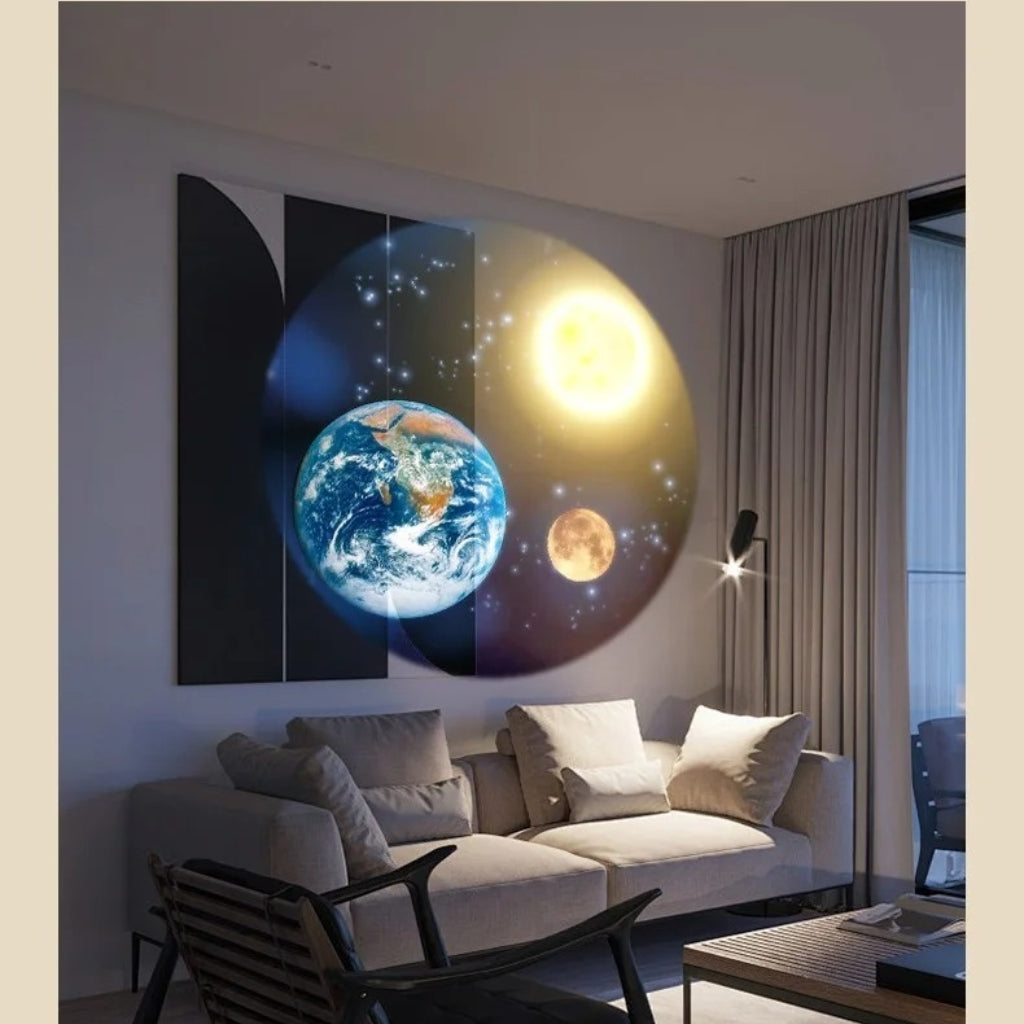Lampe de Projection Astronomique avec 3 Films, 15 Effets Visuels et Rotation à 90°