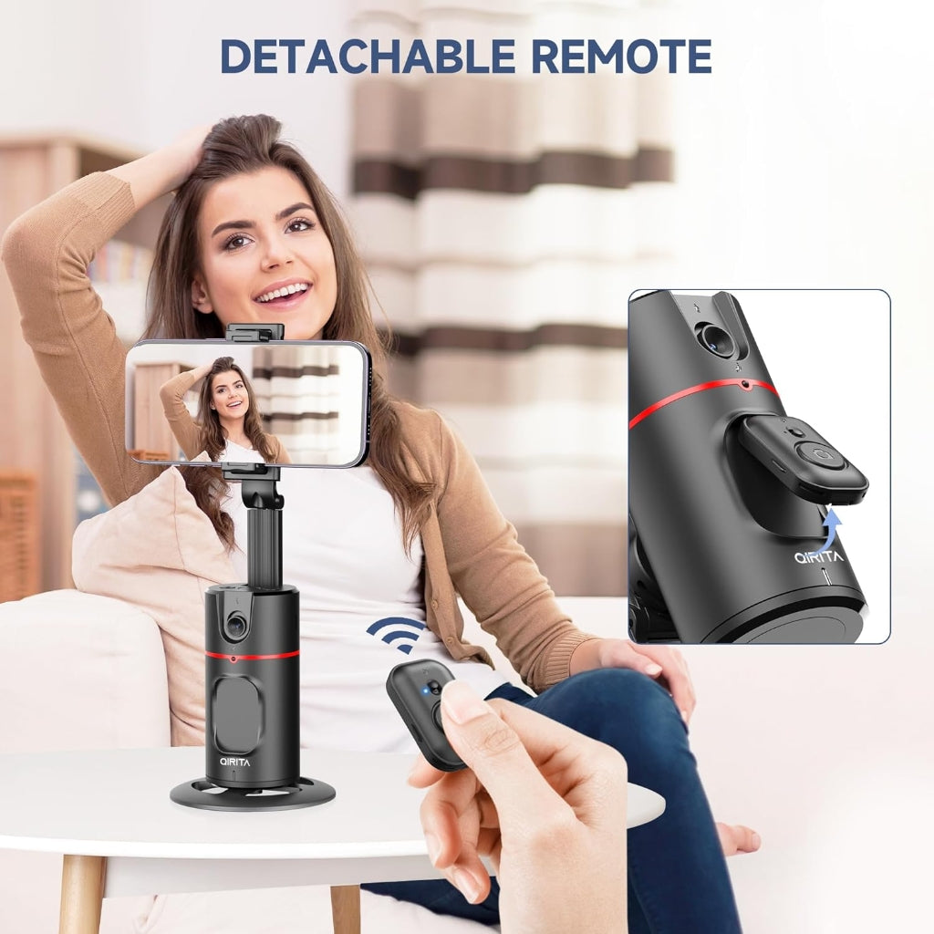 Stabilisateur de Téléphone 360° à Suivi Automatique du Visage