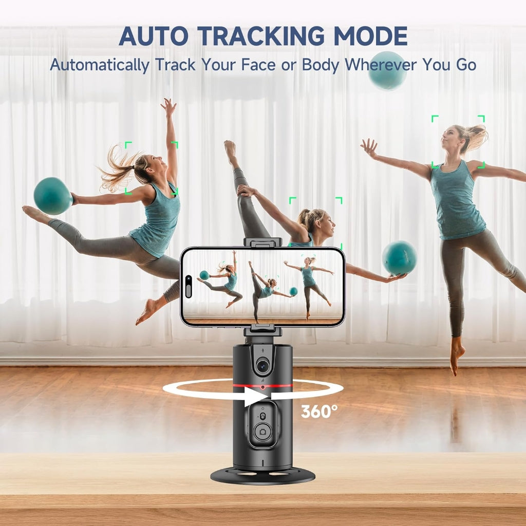 Stabilisateur de Téléphone 360° à Suivi Automatique du Visage