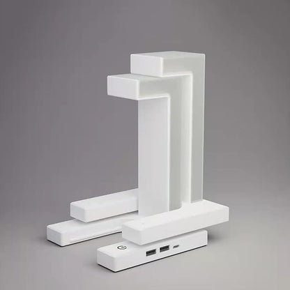 Lampe LED Suspendue En Blanc Avec Chargeur Sans Fil
