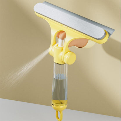 Nettoyeur De Vitres Multifonctionnel Avec Flacon Pulvérisateur – Double Face Détachable