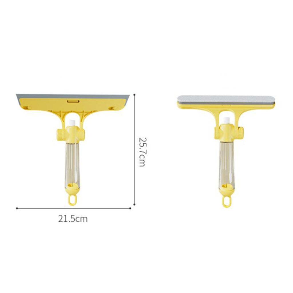 Nettoyeur De Vitres Multifonctionnel Avec Flacon Pulvérisateur – Double Face Détachable