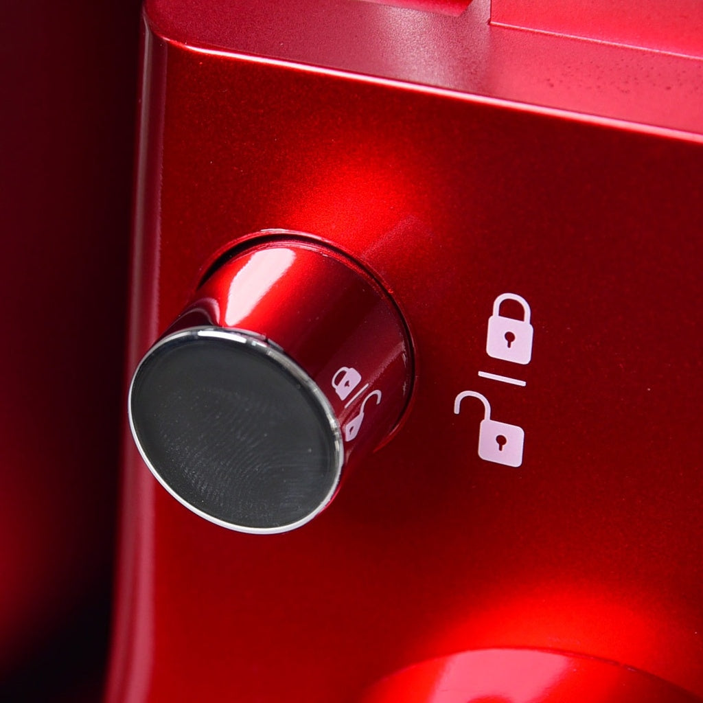 Robot Pétrin Avec Afficheur Digital 5L 1300W - Rouge - Modèle 6466AE