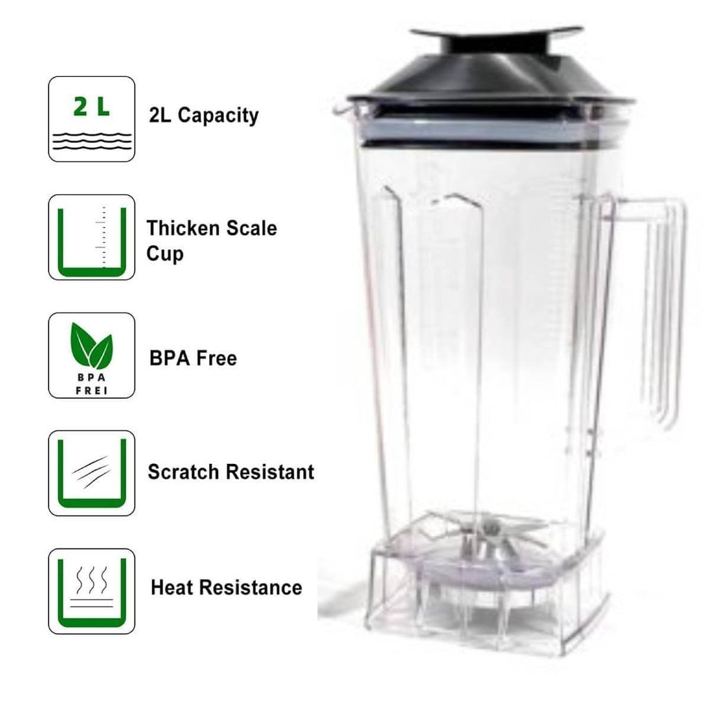 Blender 2 en 1 Multifonctions 2L 4800W – Blanc - Modèle MR202