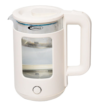 Bouilloire Électrique en Verre 2L – 2000W – Blanc | Modèle HK414