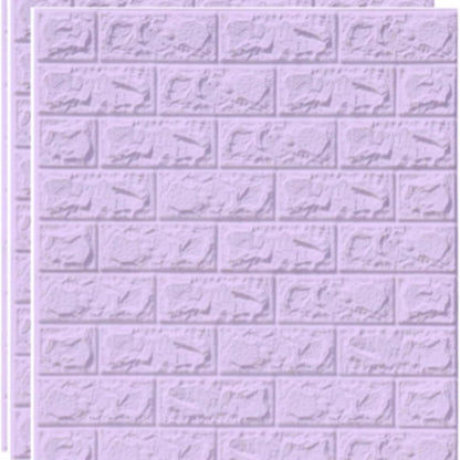Pack de 10 Panneaux Muraux Adhésifs Anti-Humidité 3D - 77 * 70 - Violet