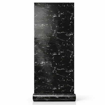 Rouleau Panneau Mural Autocollant Effet Marbre Noir 60 cm x 2,80 m – Épaisseur 3 mm