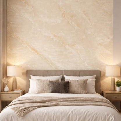 Rouleau Panneau Mural Autocollant Effet Marbre Beige 60 cm x 2,80 m – Épaisseur 3 mm