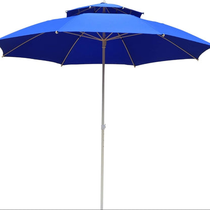 Parasol Grand Modèle Haute Qualité Double Toit Forme Rond 2.50 mètres