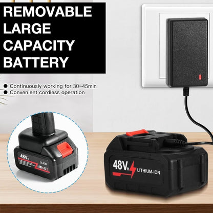 Nettoyeur Haute Pression Sans Fil 48V – Portable avec 2 Batteries Rechargeables