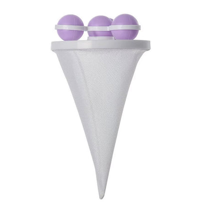 Pack de 2 Boules de Lavage Réutilisables pour Machine à Laver – Anti-Nœuds, Anti-Peluches et Anti-Poils d'Animaux – 9,2 × 17,5 cm - Violet