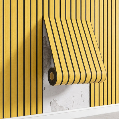 Rouleau Panneau Mural Autocollant Effet Bois Clair 3D 70 cm x 2,80 m – Épaisseur 5 mm, Anti-humidité