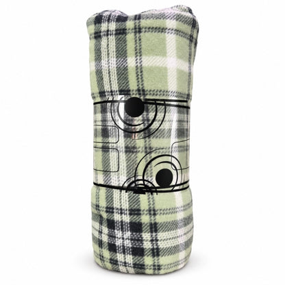 Plaid 2 Places à Carreaux Vert – 200 × 240 cm