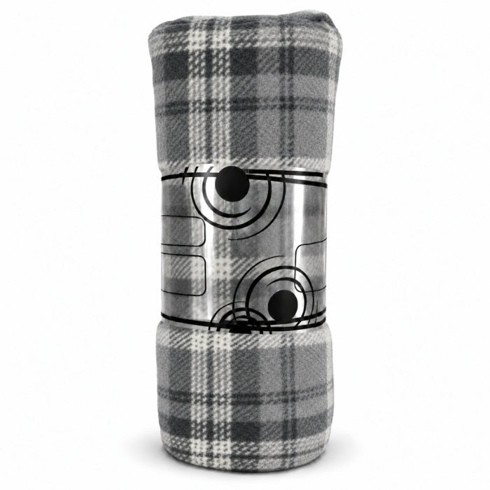 Plaid 2 Places à Carreaux Gris – 200 × 240 cm