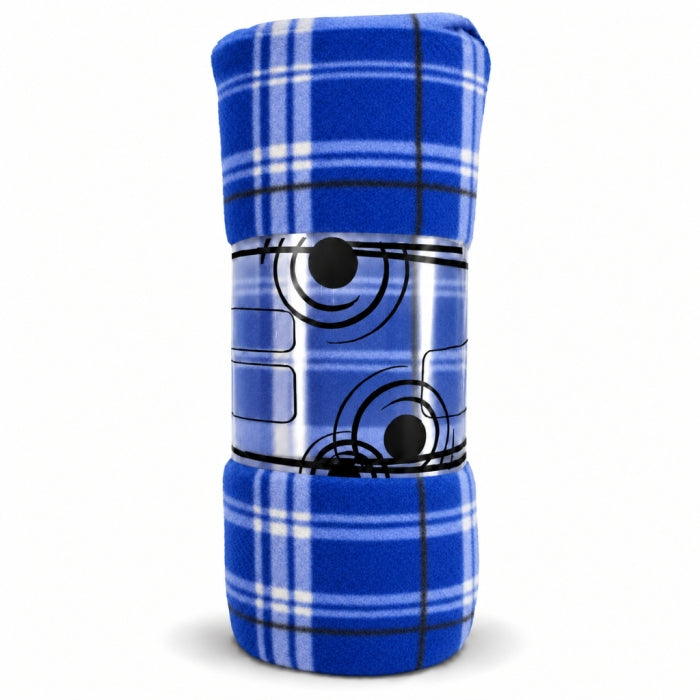 Plaid 2 Places à Carreaux Bleu – 200 × 240 cm