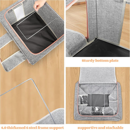 Boîte de Rangement Pliable pour Linge de Maison 66L (50 x 40 x 33 cm) Modèle 1