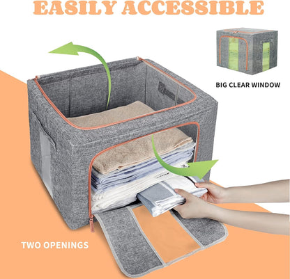 Boîte de Rangement Pliable pour Linge de Maison 66L (50 x 40 x 33 cm) Modèle 1