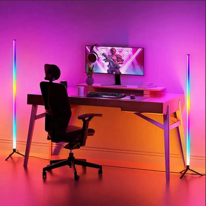Lampe D'ambiance LED RGB Avec Télécommande et Trépieds