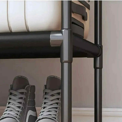 Portant vêtements Et Organisateur à 4 Niveaux de Rangement