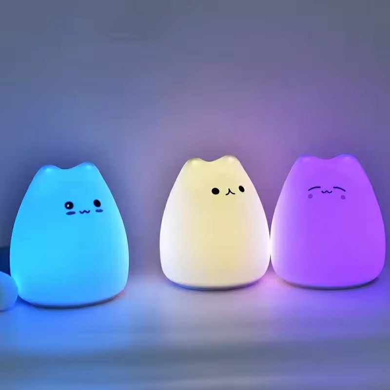 Lampe En Silicone Petit Chat Smile
