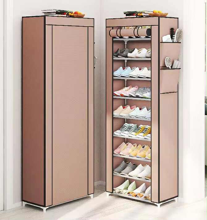 Étagère à Chaussures en Tissu à 9 Étages