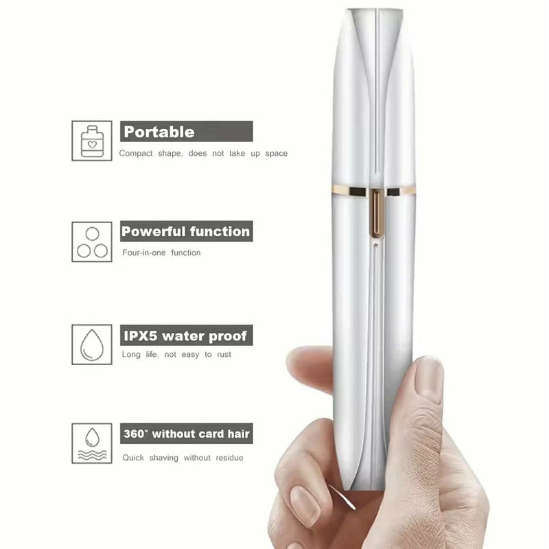 Rasoir 4 en 1 pour femme sans fil – Corps, zone intime, nez et visage