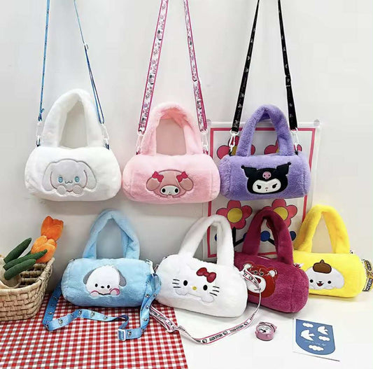 Sac à main en peluche