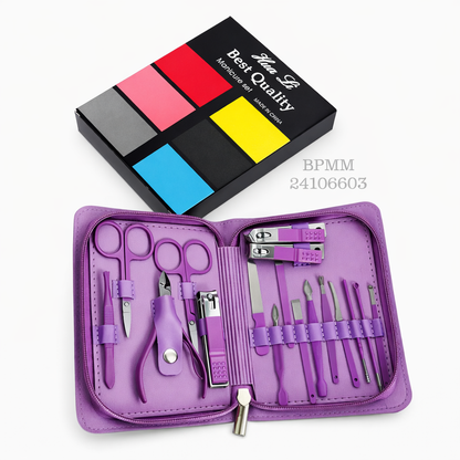 Kit De Soin Des Ongles Professionnel 17 En 1 Avec Trousse