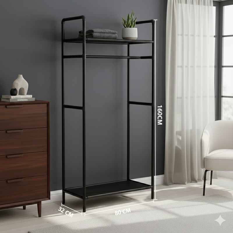 Portant vêtements Et Organisateur à 4 Niveaux de Rangement