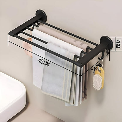 Porte Serviette Mural De Salle de Bain - Adhésif