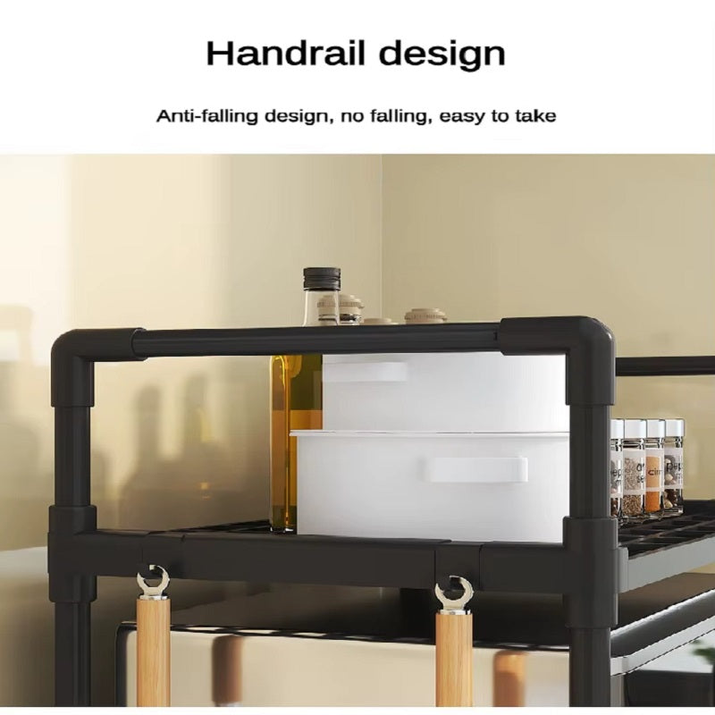 Support de Four à Micro-Ondes Avec Etagères Rangement de Cuisine