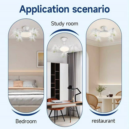 Ventilateur de Plafond LED 2 en 1 Silencieux Avec Télécommande – 3 Vitesses
