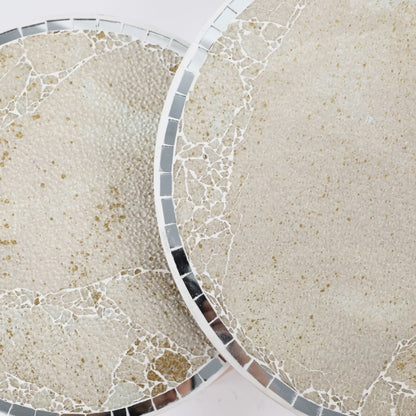 Série de 3 Tables Basses en Bois effet craquelé Motif 3