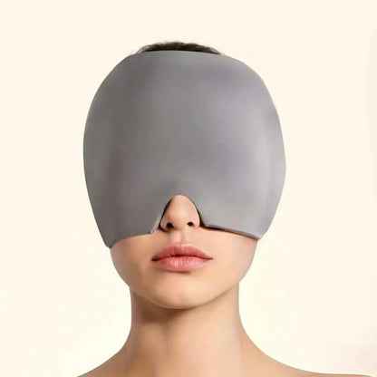 Bonnet de soulagement de la migraine avec couverture supérieure en gel, pour soulager les tensions, le stress, la douleur