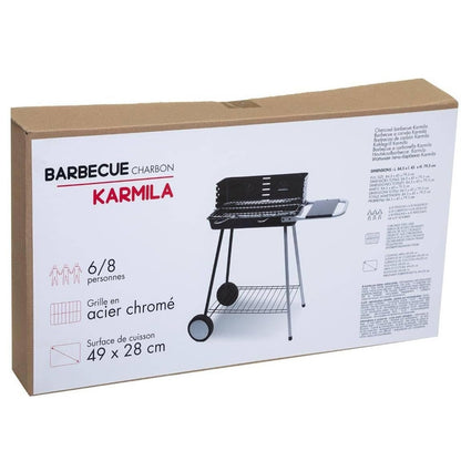 Barbecue Rectangulaire à Charbon 85,5x45x79,5 Cm