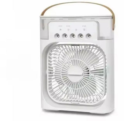 Climatiseur portable avec 3 vitesses de vent et 3 modes de pulvérisation avec veilleuse LED 7 couleurs