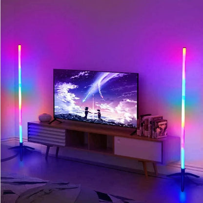Lampe D'ambiance LED RGB Avec Télécommande et Trépieds
