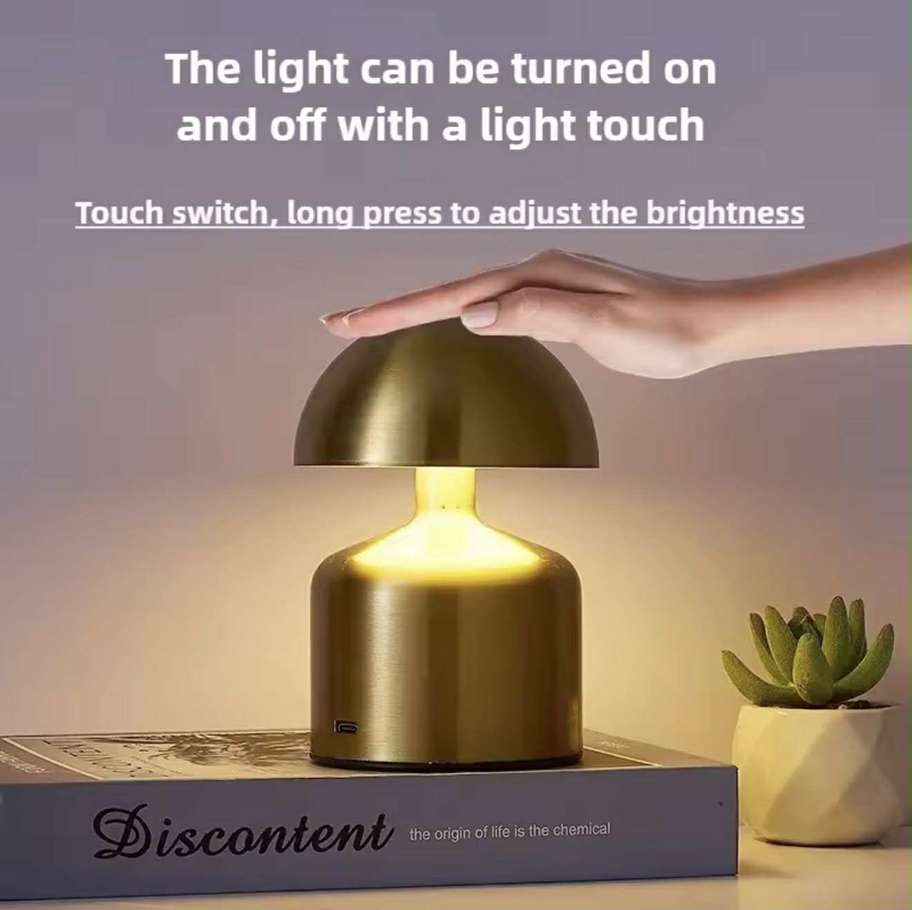 Lampe De Table Portables Sans Fil Rechargeable Avec Tactile