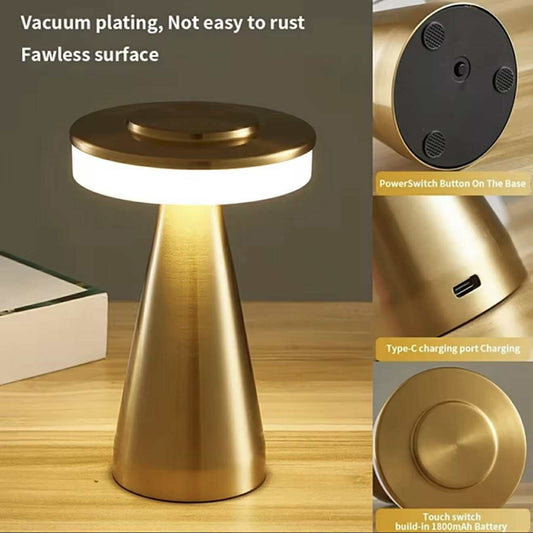 Lampe De Table Portables Sans Fil Rechargeable Avec Tactile