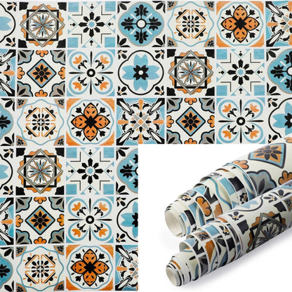 Papier Peint Autocollant avec Motifs Patchwork en Vinyle 60 cm x 5 m