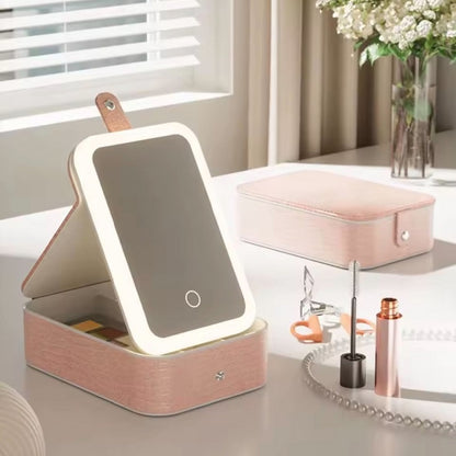 Organisateur De Maquillage Avec Miroir LED