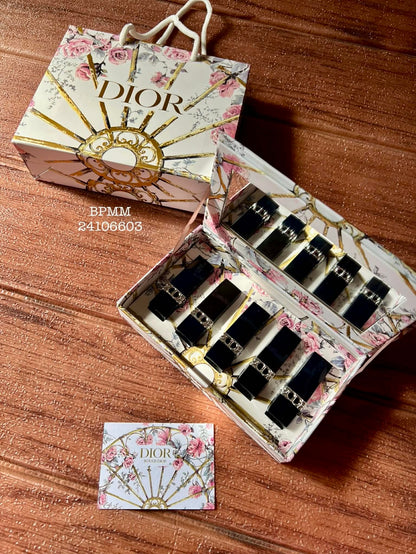 Coffret 5 Rouge à Lèvres Avec Sac Cadeaux