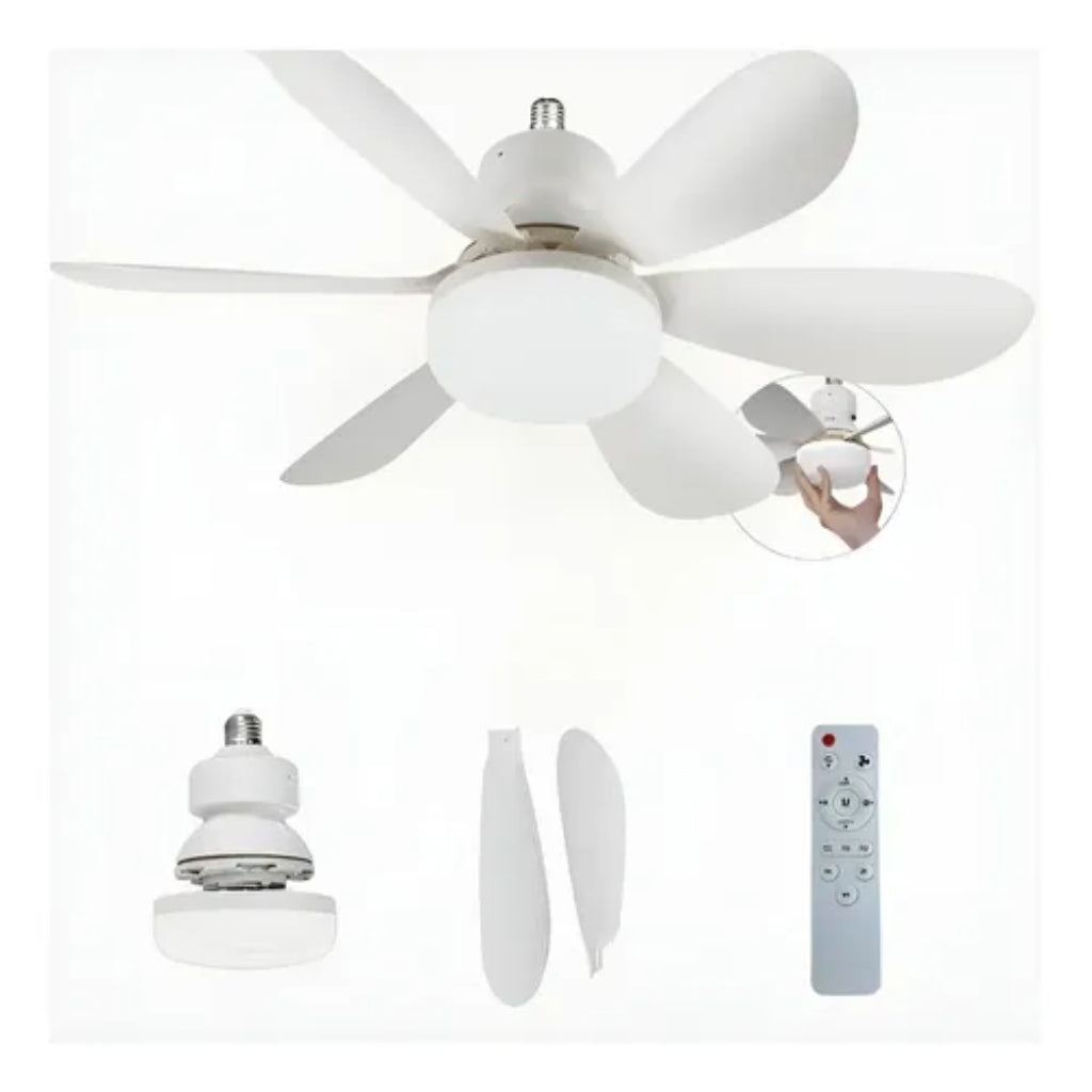 Ventilateur de Plafond LED 2 en 1 Silencieux Avec Télécommande – 3 Vitesses