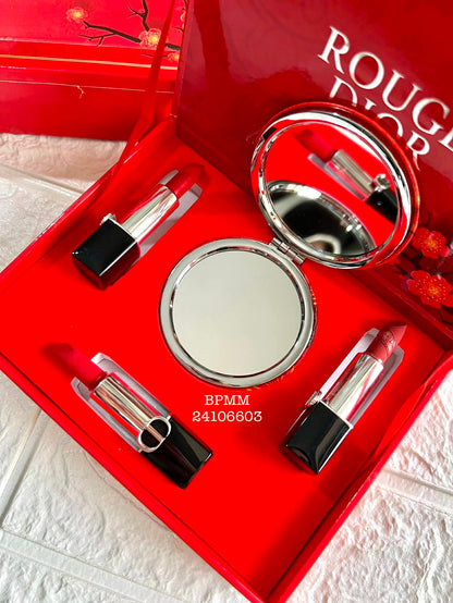 Coffret Rouge à Lèvres 4 Pieces Avec Sac Cadeaux